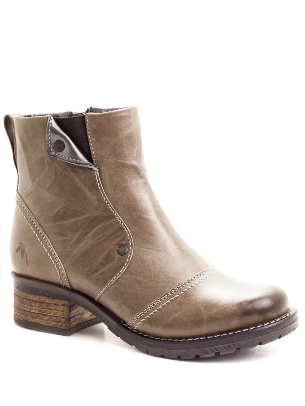Dromedaris Kassia Scrunched Leather Boots Women's 38 US 7.5-8